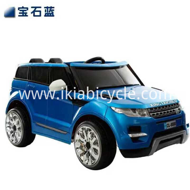 Blue color kid toy ride on car .