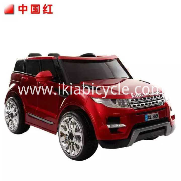 Red color kid toy ride on car .